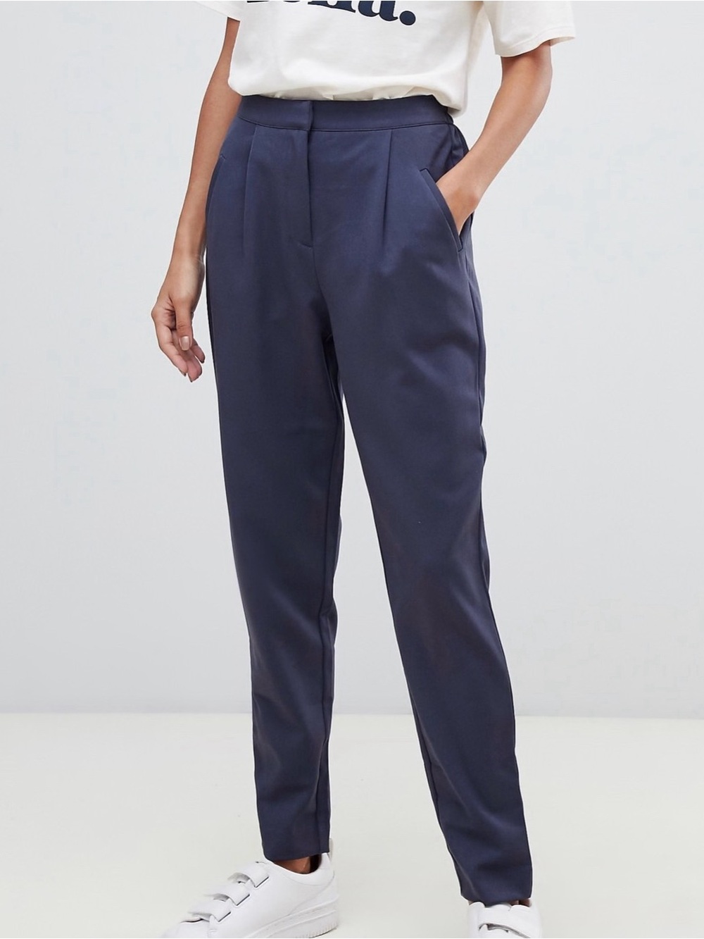 Y.A.S Clady Pant in Blue/Grey Size S